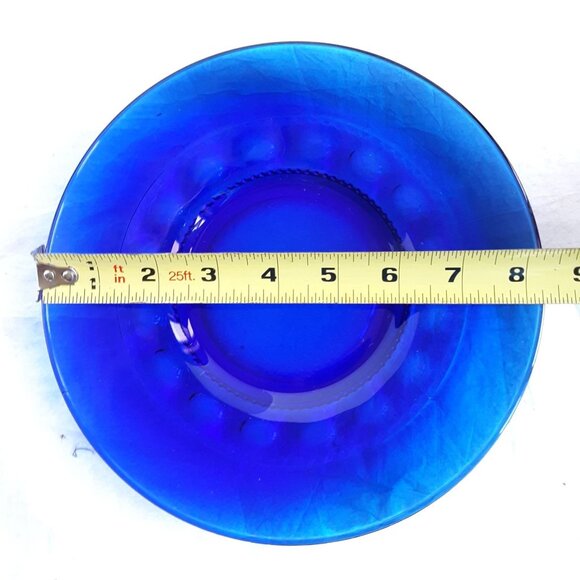 Indiana Glass Cobalt Blue Kings Crown Salad Dessert Plate Addition Replacement - Picture 4 of 4
